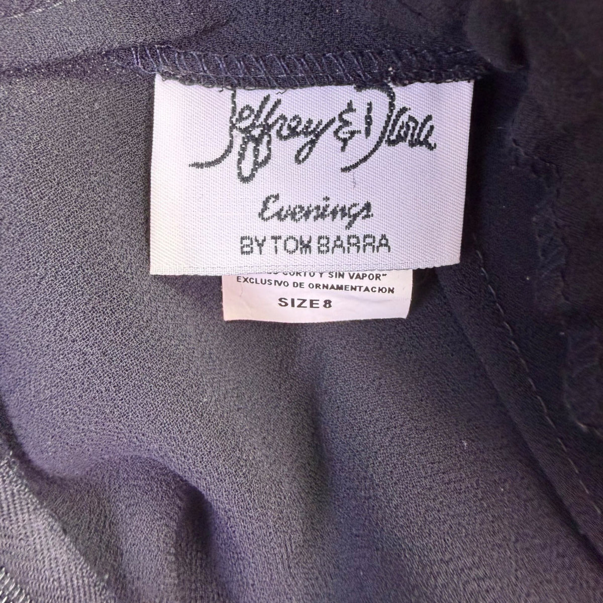 Jeffrey & Dara Womens Black Evening Palazzo Pants Sheer Overlay Ready Size 8