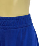 Zara Blue Elastic Waist Cotton Shorts Womens Size L