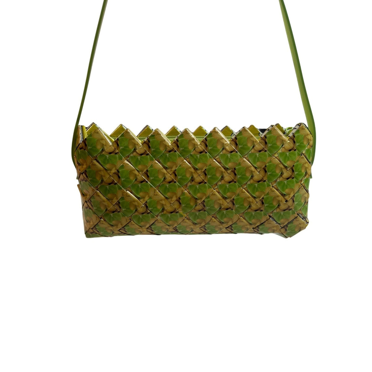Ecoist Women's Green And Yellow Shoulder Clutch Sz M