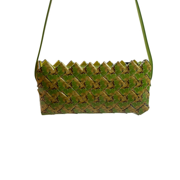 Ecoist Women's Green And Yellow Shoulder Clutch Sz M