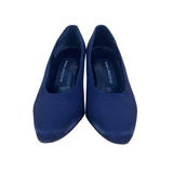 Evan-Picone Women’s Navy Closed-Toe Mid-Heel Slip-On Classic Pumps Size 7.5M