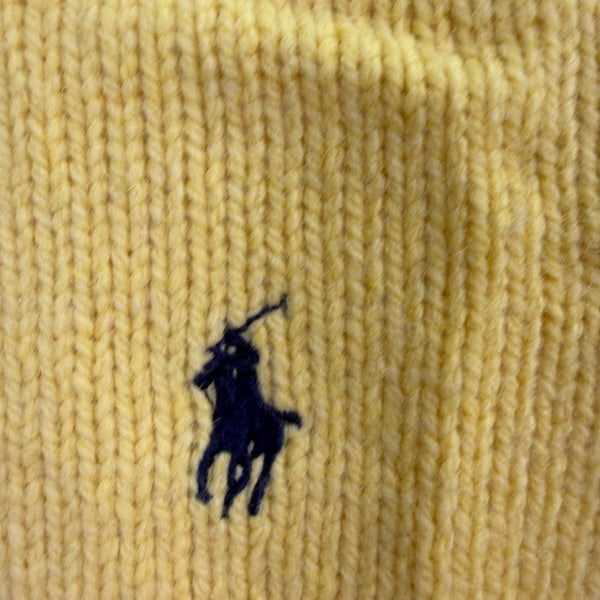 Polo Ralph Lauren Mens Yellow Crewneck Sweater Classic Knit Sz XXL