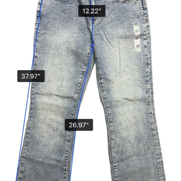 Gap Womens Light Wash Denim Baby Bootcut Jeans With Stretch Universal Fit 12/31S