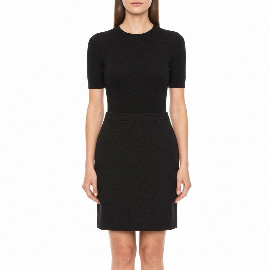 J.Crew Womens Black Wool Pencil Skirt Career Wear Timeless Style Size 2