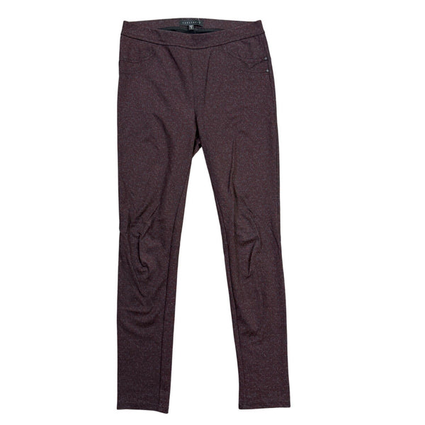 Sanctuary Womens Burgundy Stretch Pants With Geometric Pattern Size S