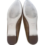 Nine West Women’s Dark Brown Speakup2 Woven Ballet Flats Size 8M