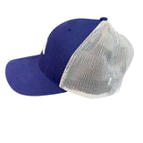 Quiksilver Mens Blue Cotton Mesh Logo Snapback Hat OSFM Adjustable
