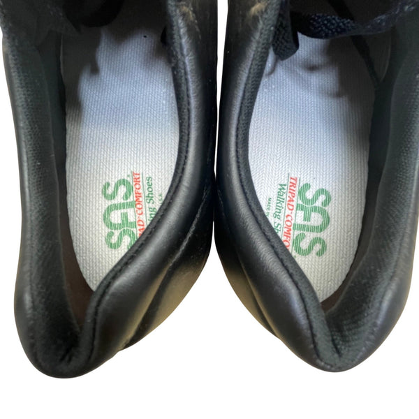 SAS Men’s Black Leather Comfort Lace Up Time Out Shoes Size 11N