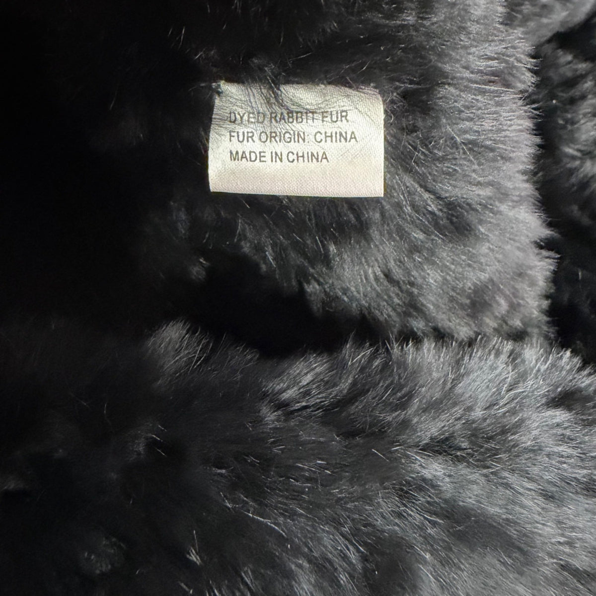 Jocelyn Womens Black Dyed Rabbit Fur Ruffle Open-Front Jacket Sz M