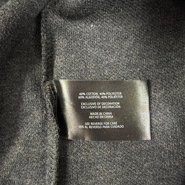 Banana Republic Mens Charcoal Quarter-Zip Pullover Sweater Stylish & Modern Sz L