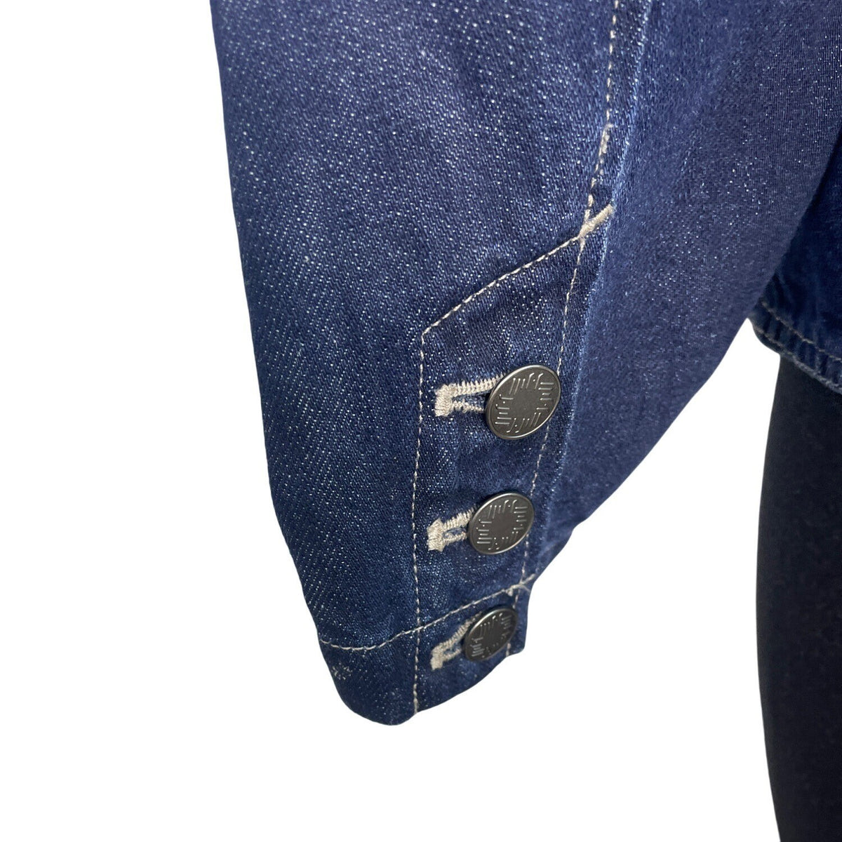 J. Jill Womens Dark Denim Blazer Jacket 3-Button Front Szize 16