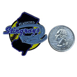 Stafford Stingrays Soft Enamel Lapel Pin With Rubber Clutch Backing