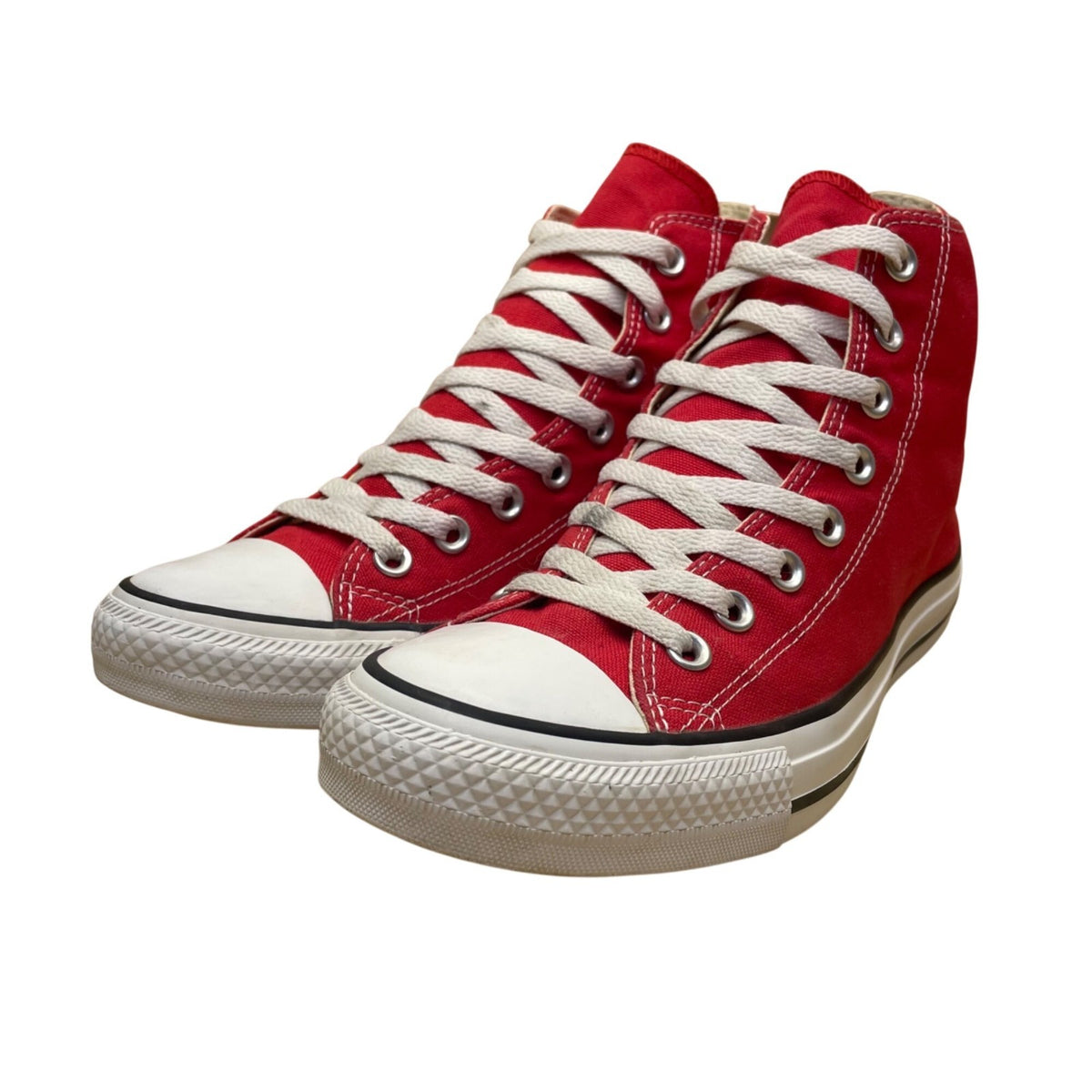 Converse Unisex Red Canvas High-Top Chuck Taylor All Star Sneakers Size 8M/10W