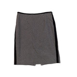 White House Black Market Womens Black & White Cotton Blend Pencil Skirt Size 2