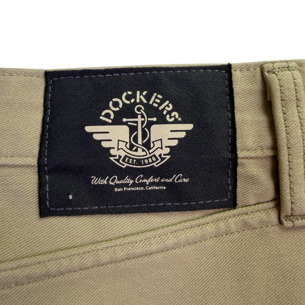 Dockers Mens Beige Straight-Leg Pants Stretch Casual Wear Durable  Size 34