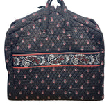 Vera Bradley Women’s Brown Quilted Garment Bag With Paisley Floral Design