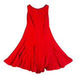 Calvin Klein Womens Red Polyester Blend Sleeveless A-Line Dress Size 4