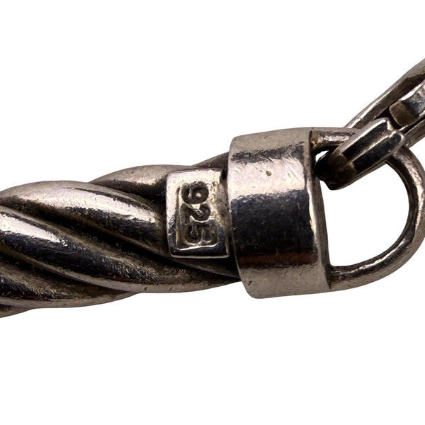 David Yurman Womens  Sterling Silver 925 Twisted Cable Chain Necklace