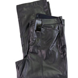 Torrid Womens Black Faux Leather High-Rise Pintuck Bootcut Pants Size 18 Regular
