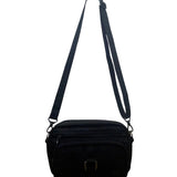Lug Women’s Black Quilted Polyester Carousel Adjustable Strap Crossbody Bag