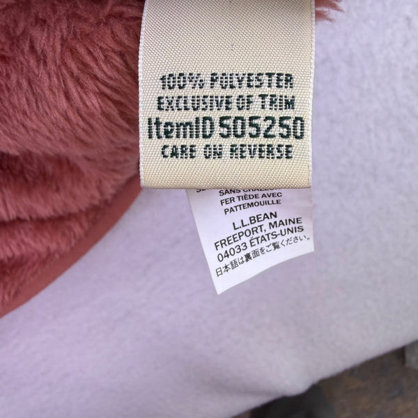 L.L. Bean Womens Rust  Full-Zip Fleece Jacket Cozy Outdoor Layer Size S 