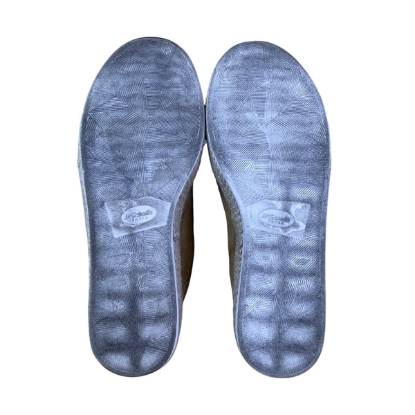 Dr. Scholls Mens Sand Suede Roped Sole Slip-On Madison Sun Flat Shoes Size 10M