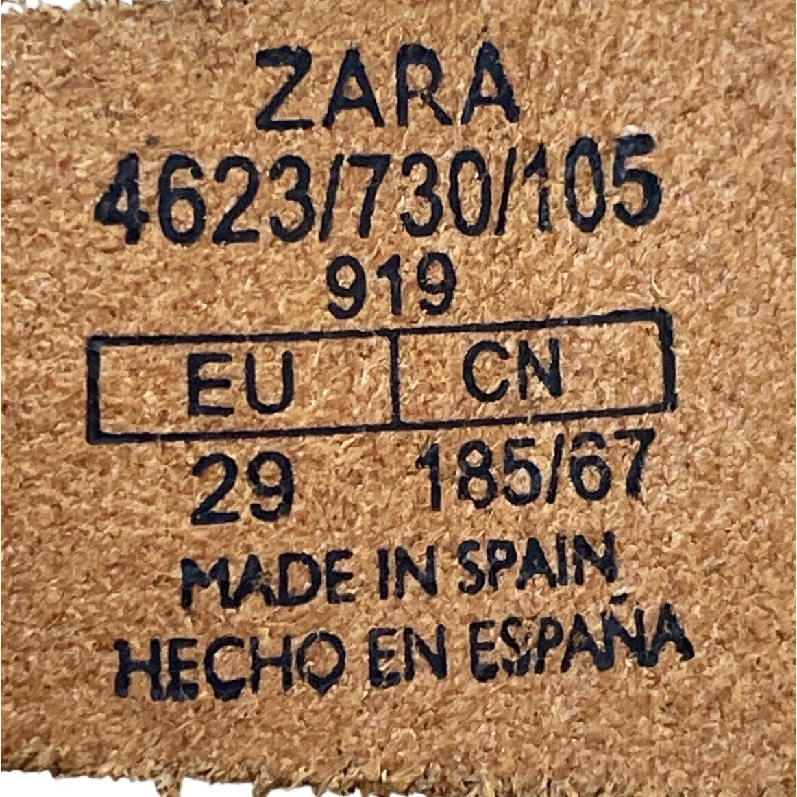 Zara Youth Girl's Tan Brown Strapped Sandals Sz 29 (11.5 US) - NWOB