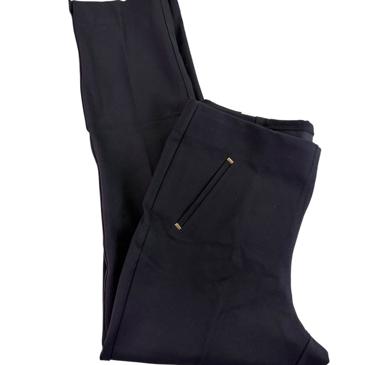Chicos Womens Black Rayon Blend Slim Pants Slim Mid-Rise  Size 1.5 US 10