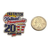 Softball Fastpitch 2017 National Championship USSSA Enamel Lapel Pin