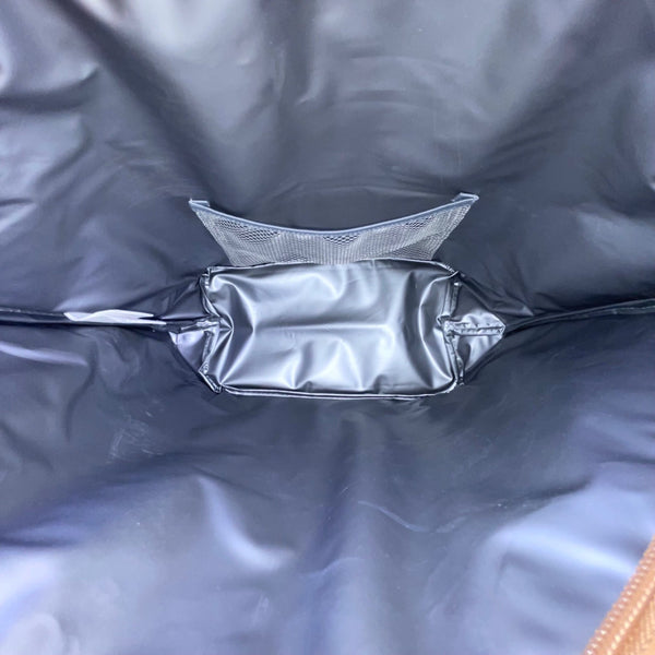 Fit + Fresh Women’s Navy Blue Floral Insulated Lunch Tote With Dual Tan Handles