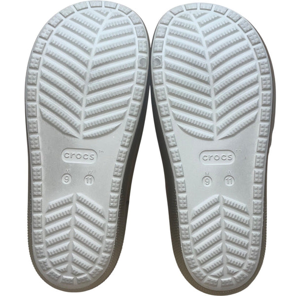 Crocs Unisex Metallic Gold Two-Strap Slip-On Comfort Slides Size M9/W11