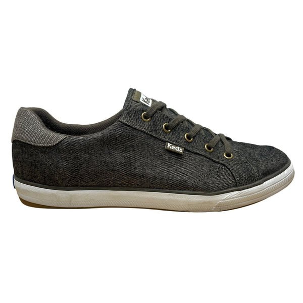 Keds Women’s Gray Canvas Everyday Wear Lace Up Casual Sneakers Size 8.5