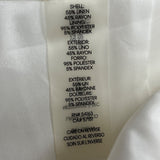 Calvin Klein Womens High-Rise White Trousers With Straight Fit Size 6 - New