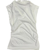 Banana Republic Womens White Sleeveless V-Neck Top Size S