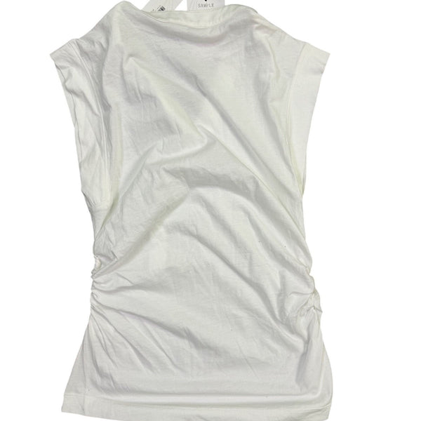 Banana Republic Womens White Sleeveless V-Neck Top Size S