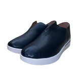 Gentle Souls By KC Women’s Black Leather Casual Slip-On Platform Sneakers Size 8
