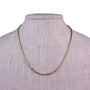 Gold Tone Womens Chain Necklace Adjustable Hook Clasp Lightweight Elegant Piece