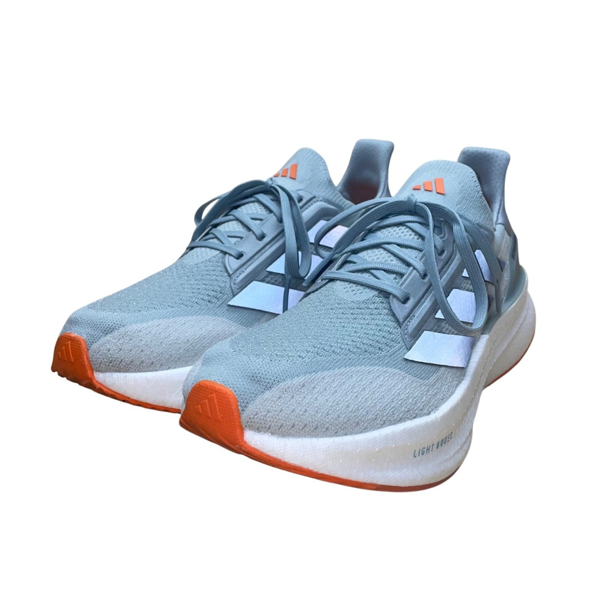 Adidas Men’s Light Blue & Orange Ultraboots Light Boost Running Shoes Size 10