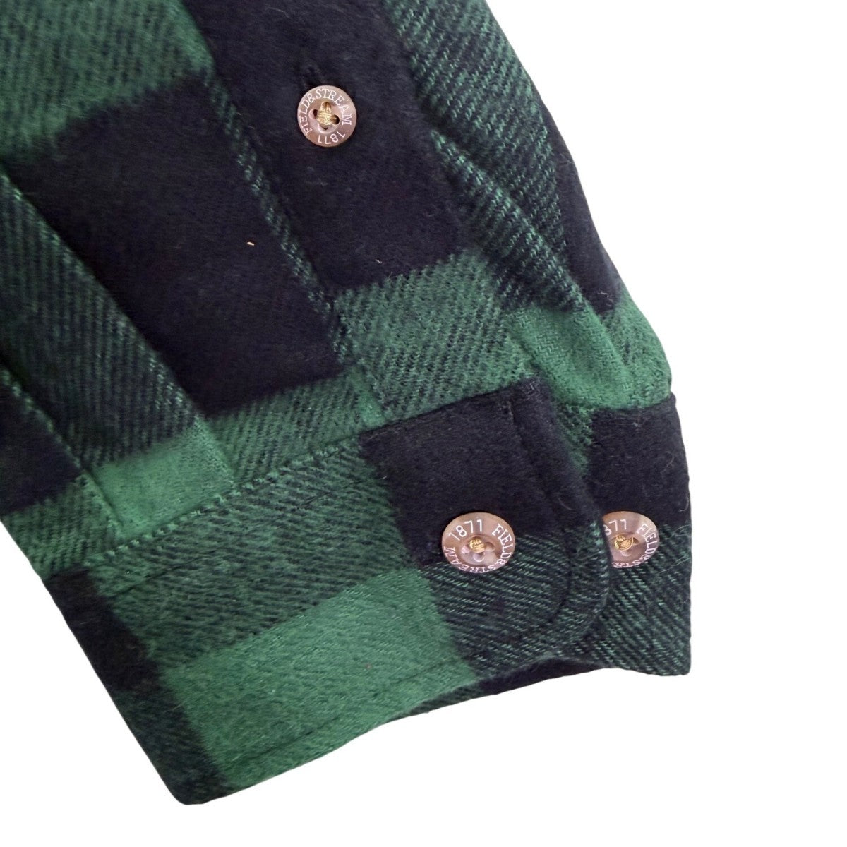 Field & Stream Mens Green Plaid Cotton Button-Up Long-Sleeve Shirt Size XXL
