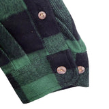 Field & Stream Mens Green Plaid Cotton Button-Up Long-Sleeve Shirt Size XXL
