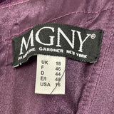 MGNY Women’s Magenta Lace & Chiffon Evening Gown With Sequins Size 16