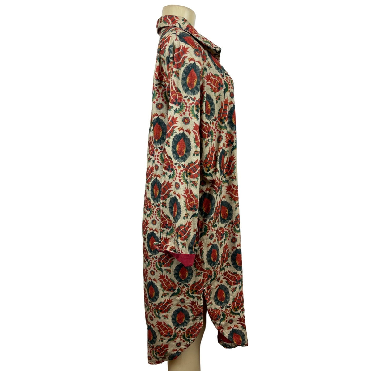 Ipekci Women's Paisley Pattern Long Sleeve Dress Sz 3