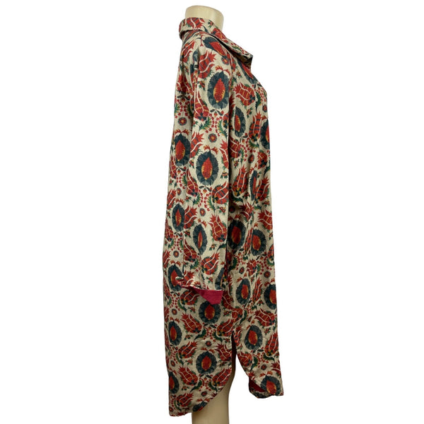 Ipekci Women's Paisley Pattern Long Sleeve Dress Sz 3