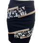 White House Black Market Womens Black Abstract Print Pencil Skirt Size 2