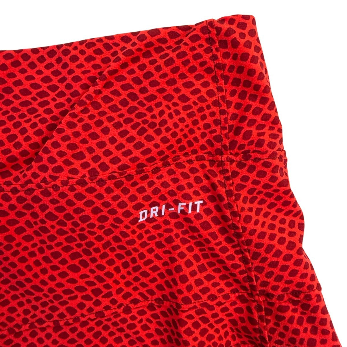 Nike Womens Red Dri-Fit Active Pleated Skort Animal Print  Sz Large