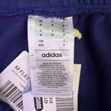 Adidas Mens Navy Blue Athletic Sweatpants Drawstring Waist Cotton Blend Size M