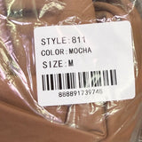 Baltogs Womens Tan Scoop Neck & Long Sleeve Stretch Catsuit Size M