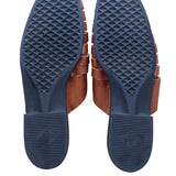 Aerosoles Women’s Brown Leather Open Toe Woven Slip-On Sandals Size 10B