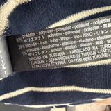 Zara Womens Navy Striped Open Front Cardigan Sweater Sz M