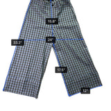 Banana Republic Women’s Blue & Black Plaid Wide-Leg Crop Pants Size 6 - New